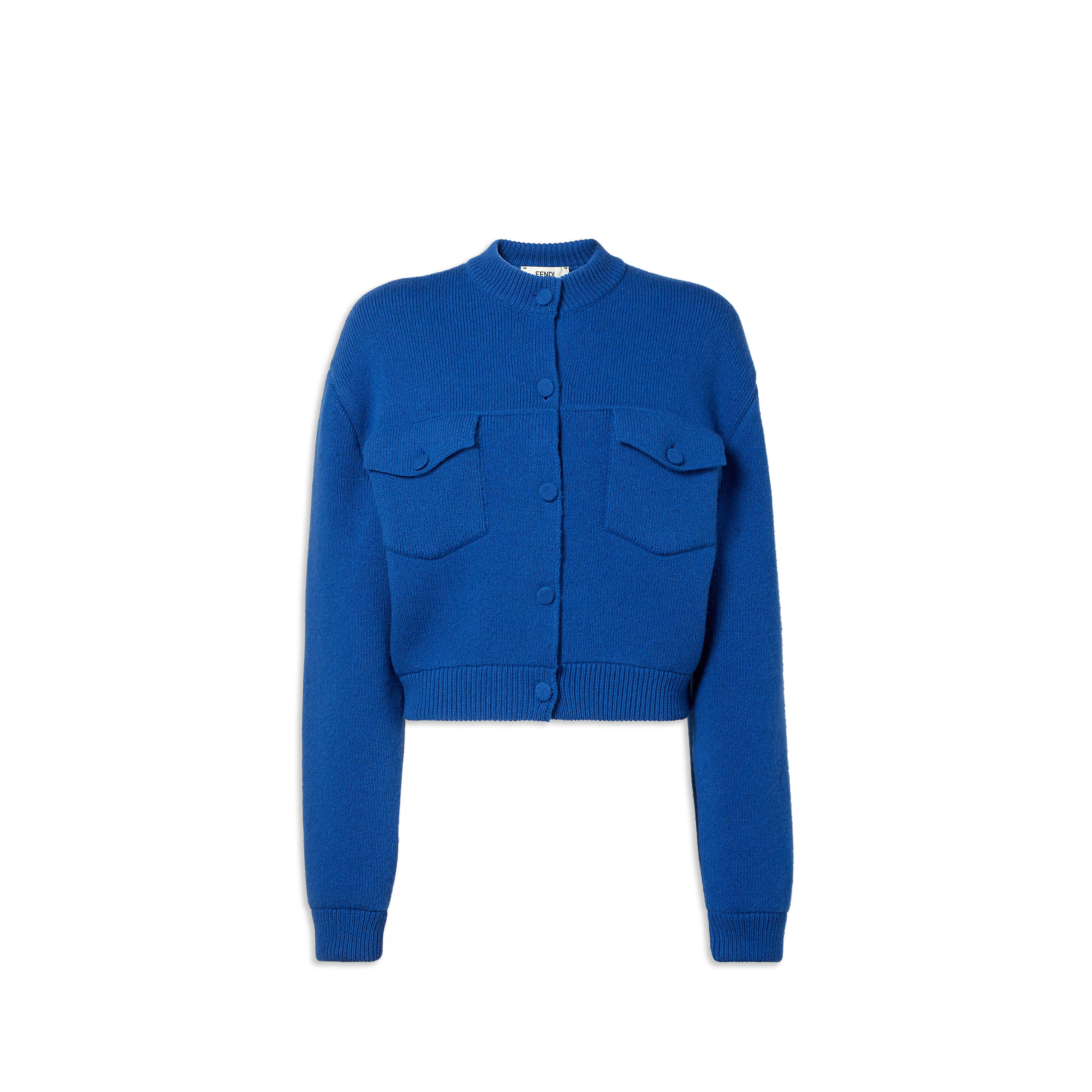 F**di jacket blue wool jacket fzj600aym2f1uki